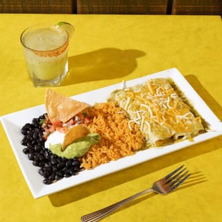 Enchiladas Suizas Platter