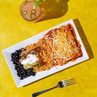 Enchiladas Rojas Platter